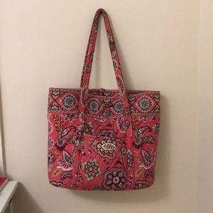 Vera Bradley coral print tote
